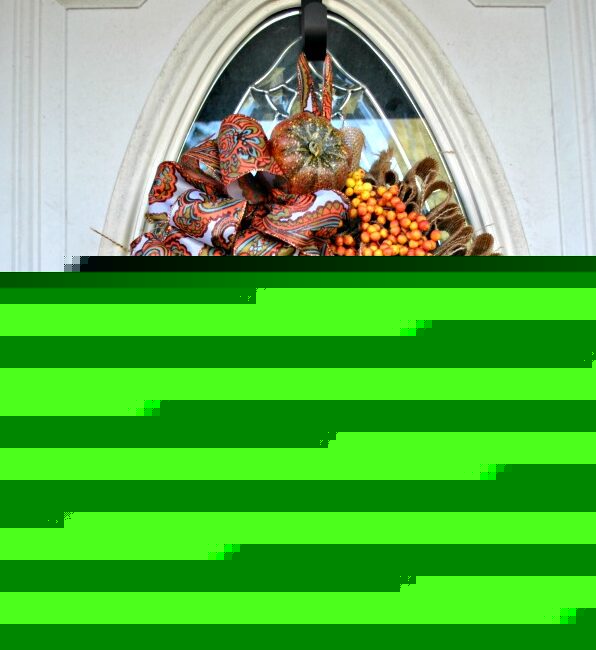 Funky Burlap Ruffle Wreath