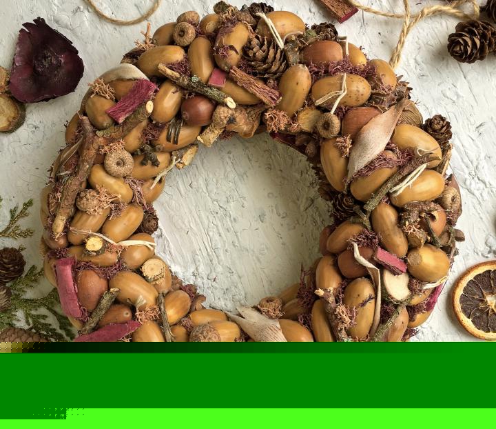 Festive Fall Nut Wreath