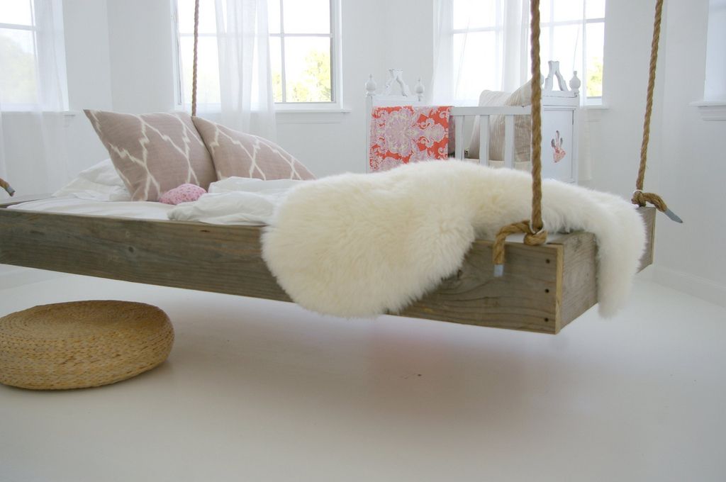 Hanging bed nursery room