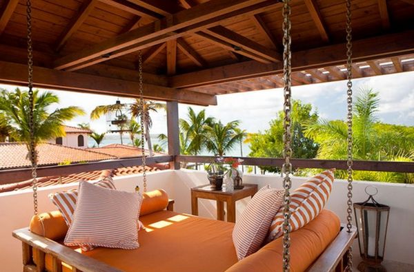 Hanging bed swing