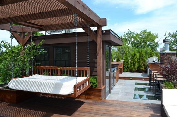 Pergola and beds the best mix