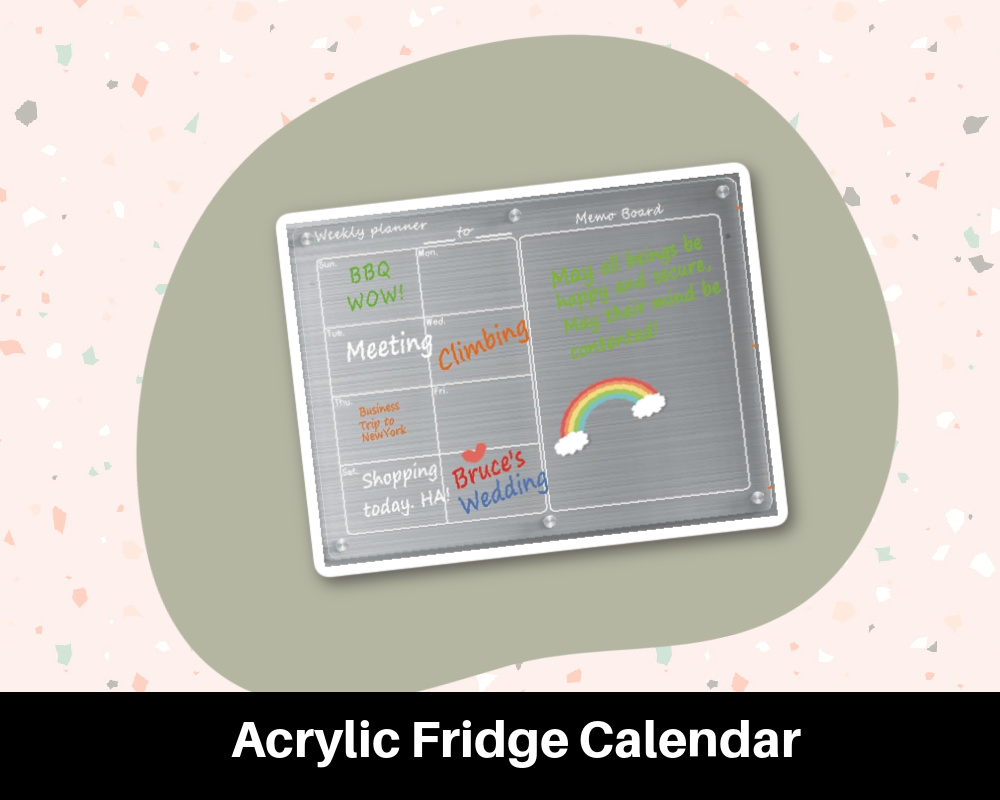 Acrylic Fridge Calendar