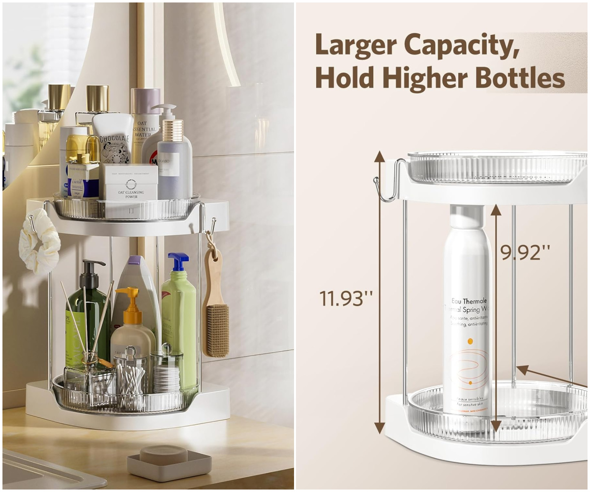 Delamu Tiered Bathroom Countertop Organizer