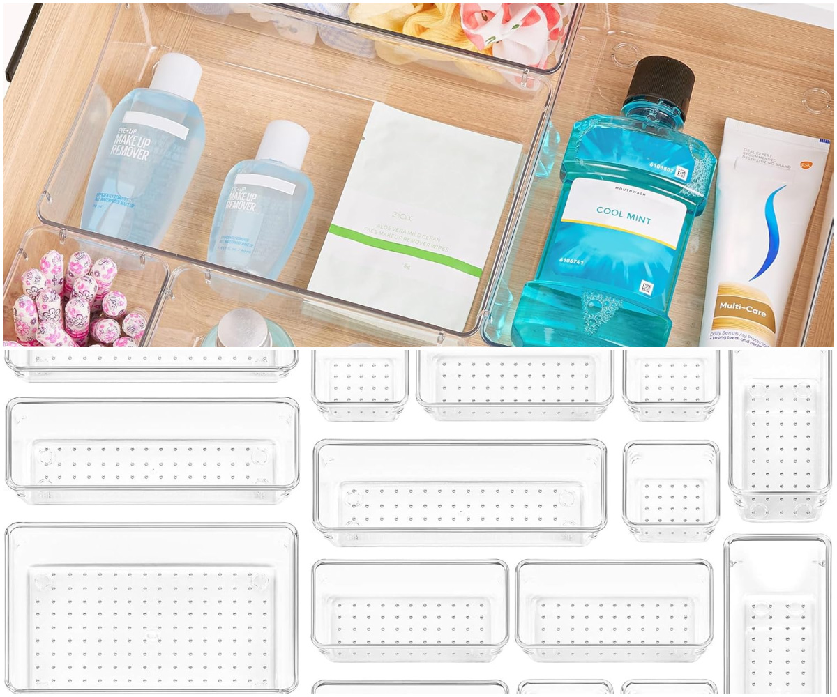 Vtopmart Clear Drawer Organizers