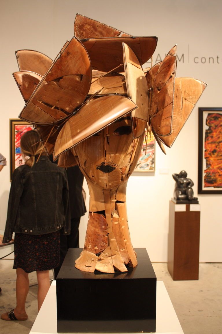 Manolo Valdés wood bust