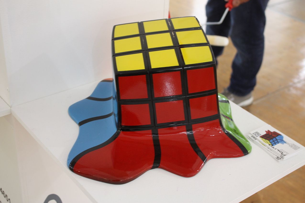Polito melting rubiks cube