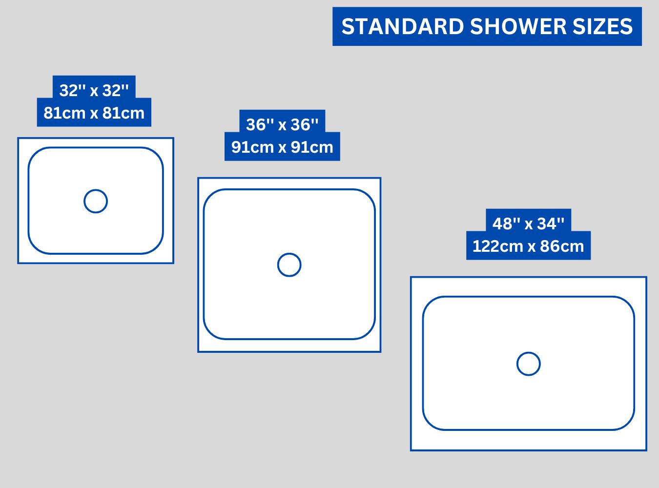 Standard Shower Sizes