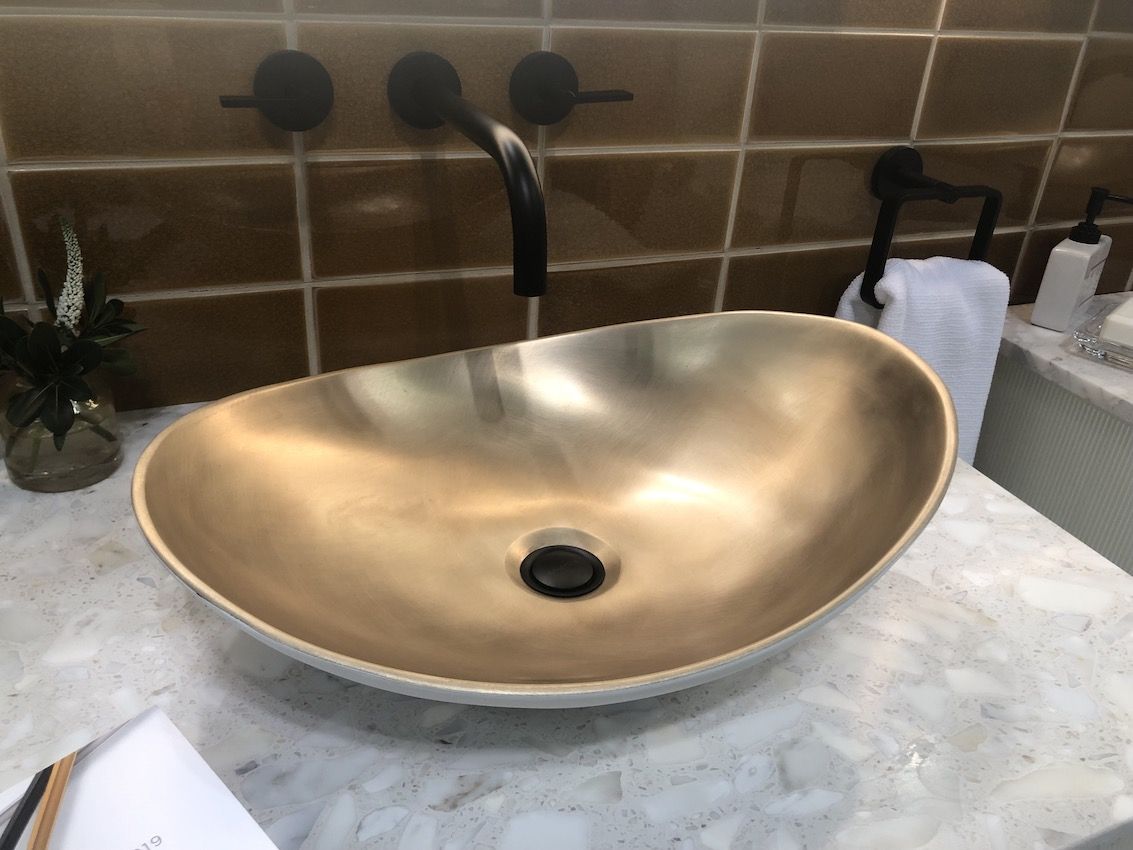 Kohler gold oval basin