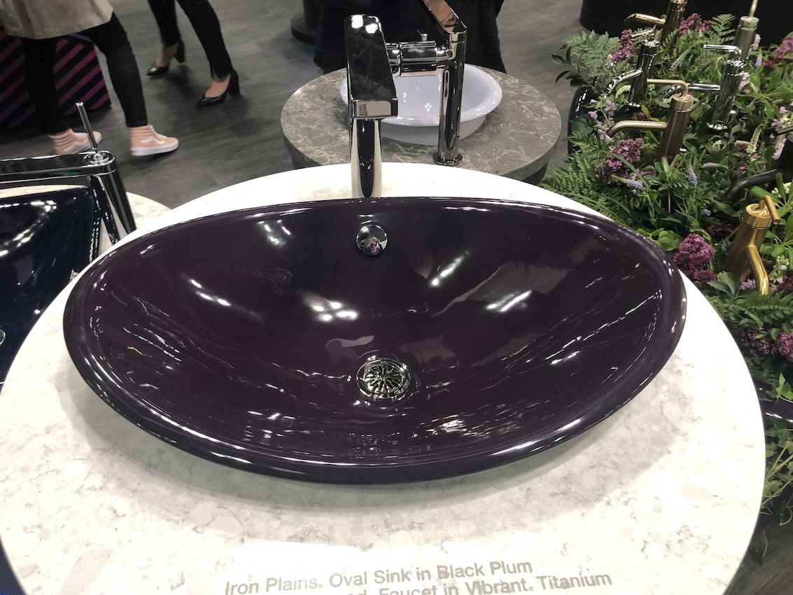 kohler-purple basin oval shape
