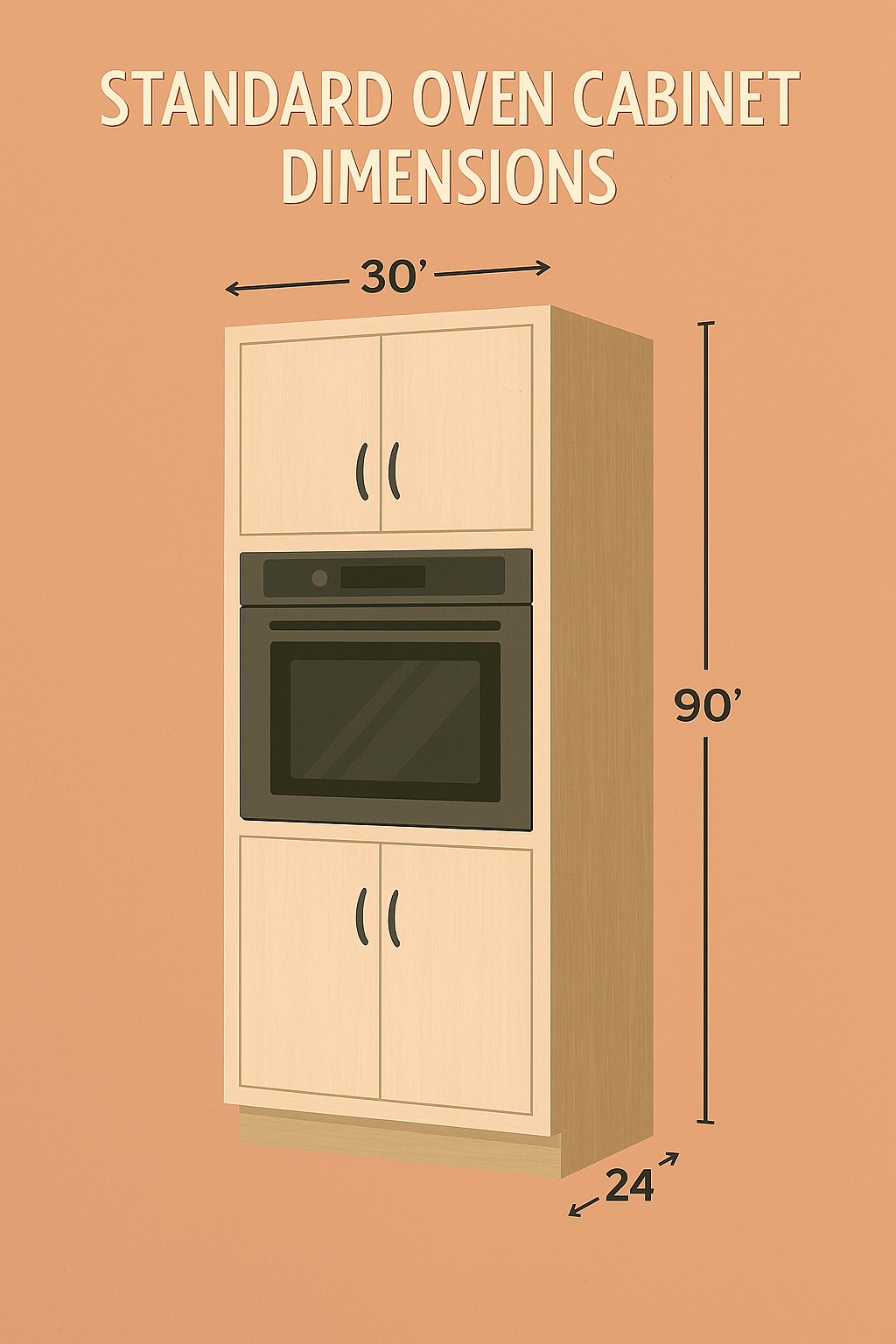 Standard oven cabinet