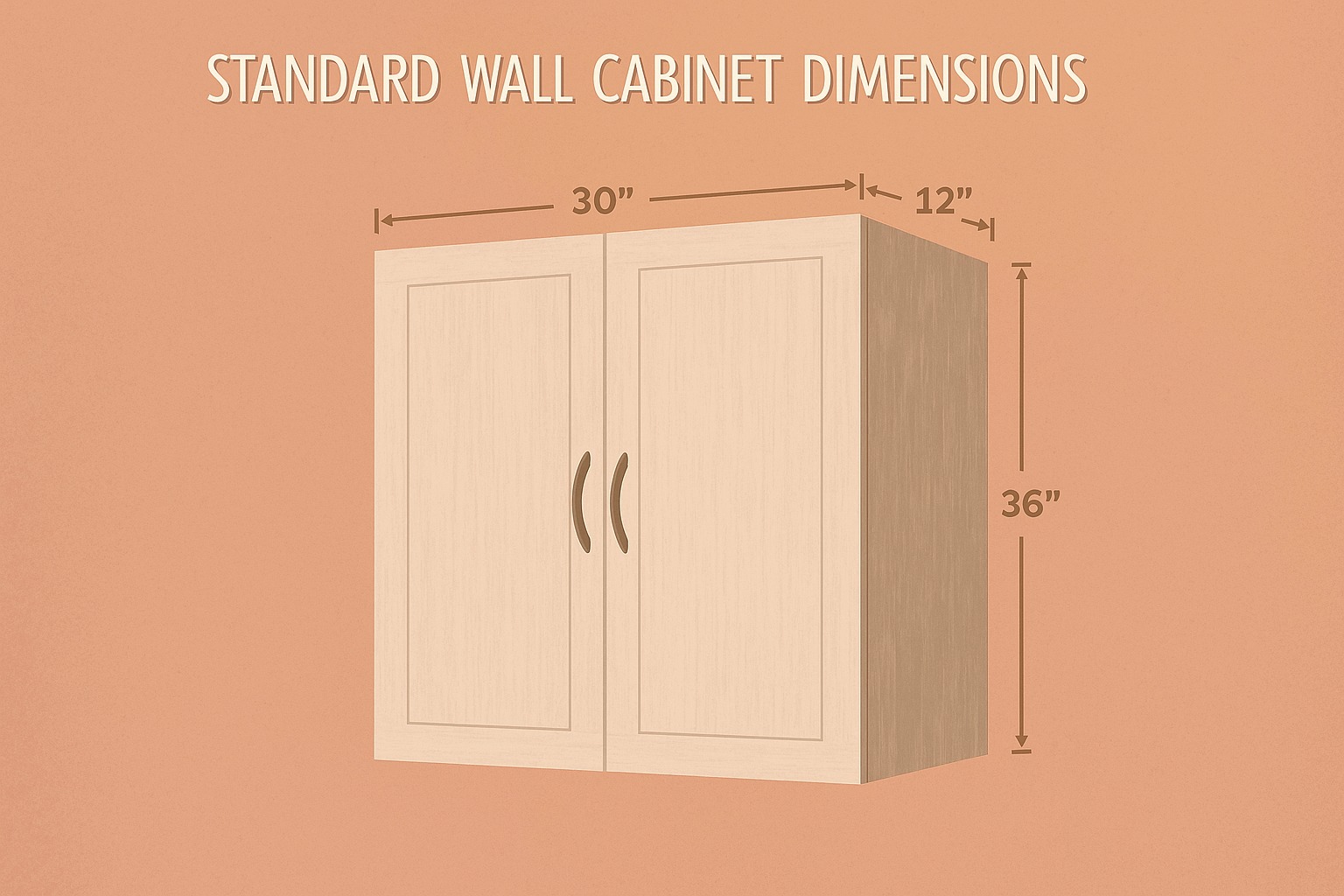 Standard wall cabinet size