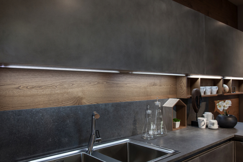 Countertop Backsplash Hidden Function Seamless Form Kitchen Design