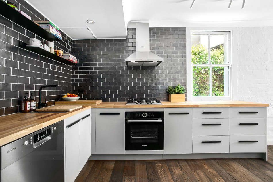 Subway kitchen tiles for backsplash and white grout