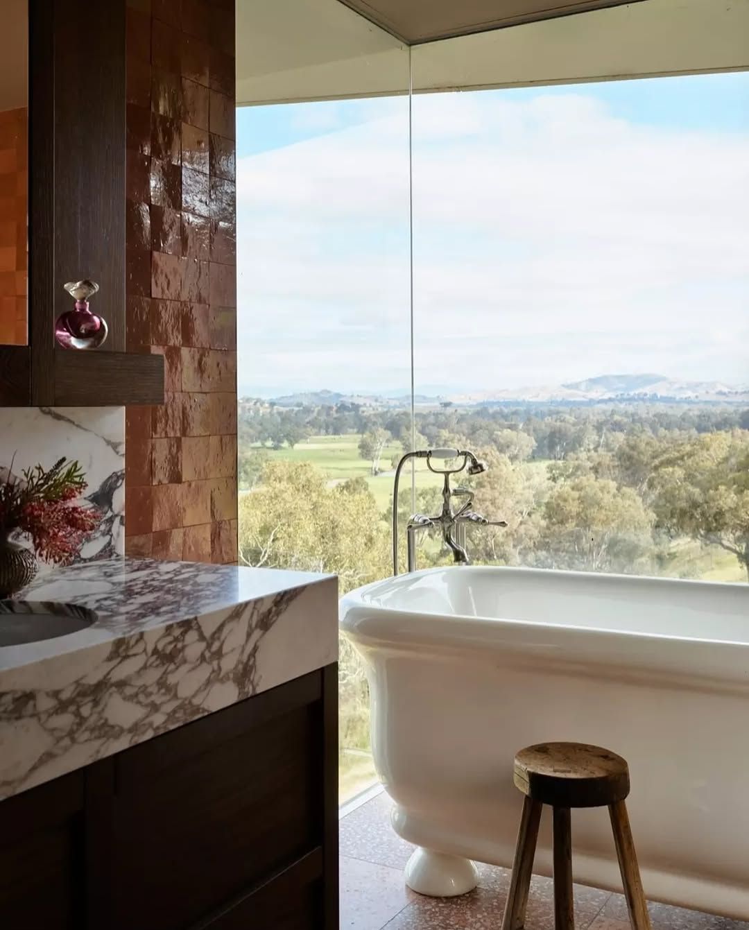 Clawfoot Bath with Landscape View