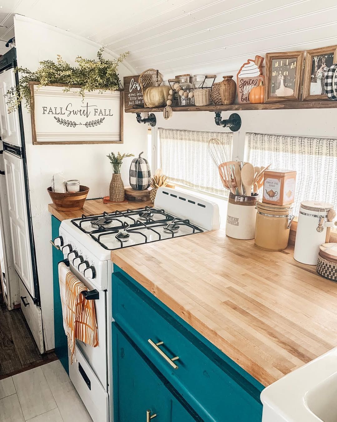 Cozy Small Kitchen with Fall Accents