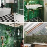 Are These the Most Striking Green-Tile Bathrooms Right Now?