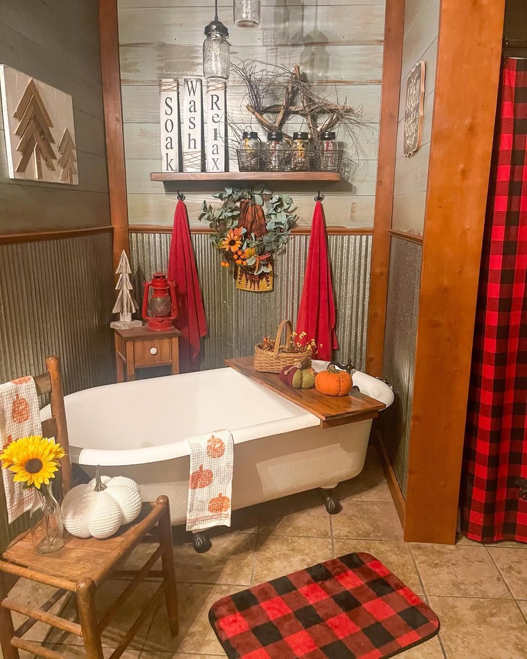Rustic Autumn Bath
