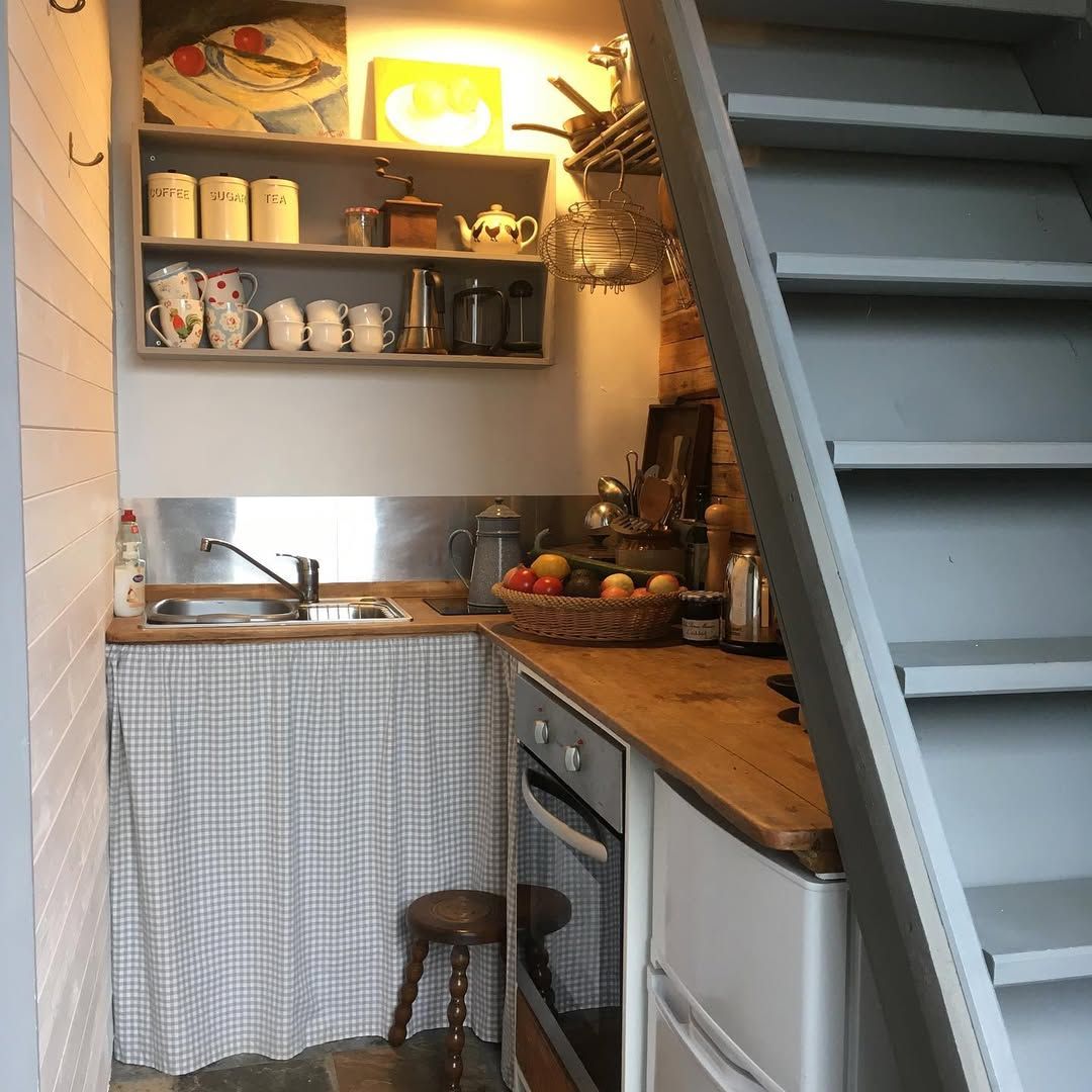 Under Stair Cottage Kitchen
